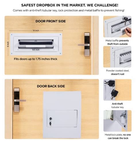 metal baffle drop box|flybold through the door drop box.